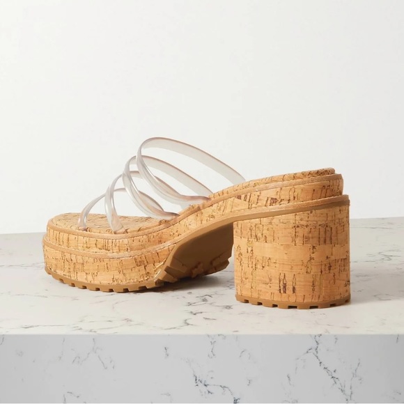 NWOB CULT GAIA Sev Clear Four-Band Platform Sandals - Picture 7 of 17